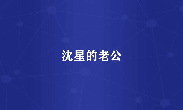 沈星的老公