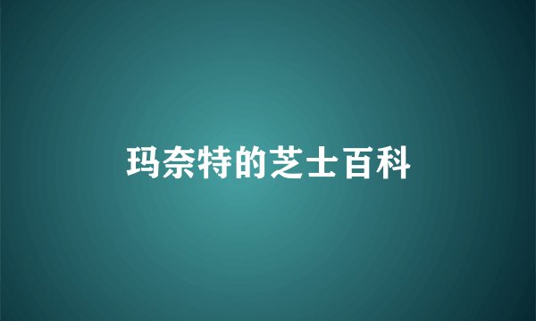 玛奈特的芝士百科