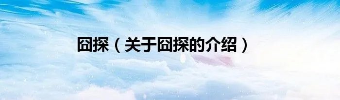 囧探（关于囧探的介绍）