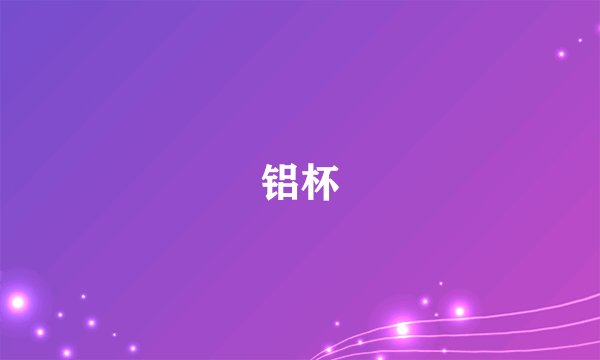 铝杯