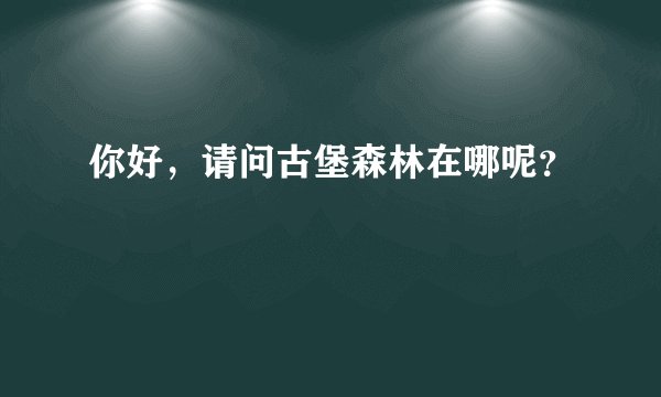 你好，请问古堡森林在哪呢？