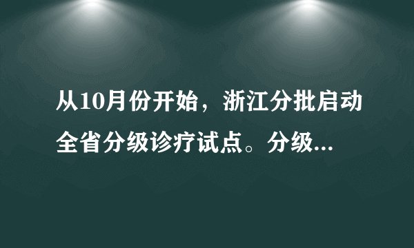 从10月份开始,浙江分批启动全省分级诊疗试点。分级诊疗即按照疾病的轻、重、缓、急及治疗的难易程度,进行分级看病,不同级别的医疗机构承担不同疾病的治疗,小病在社区医院,大病到大医院,让不同医疗机构各施所长,实现医疗专业化。分级诊疗的做法( )A.看到了主要矛盾是事物发展的根本动力B.有利于实现矛盾普遍性与特殊性的统一C.表明事物量变是质变的前提和必要准备D.说明事物发展是前进性与曲折性的统一