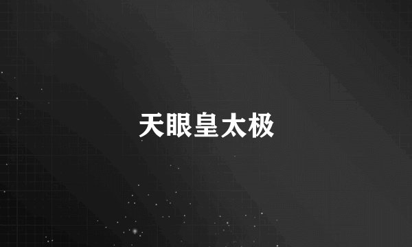 天眼皇太极