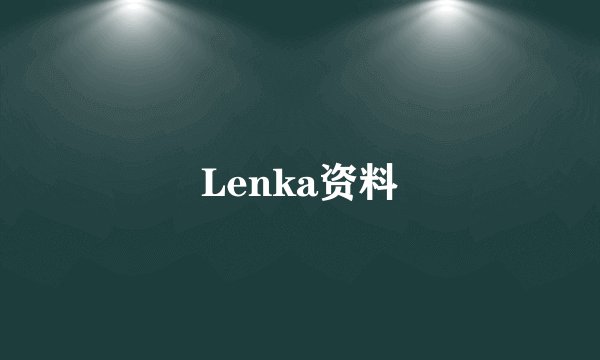 Lenka资料