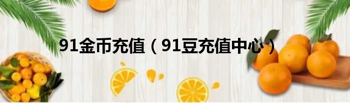 91金币充值（91豆充值中心）