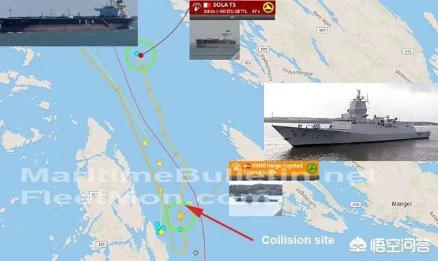 挪威的“英斯塔”号护卫舰在参加完三叉戟军演后,回国途中被货船撞沉是怎么回事?你怎么看?