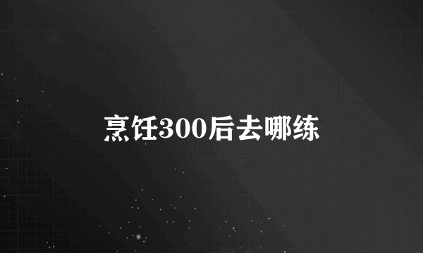 烹饪300后去哪练
