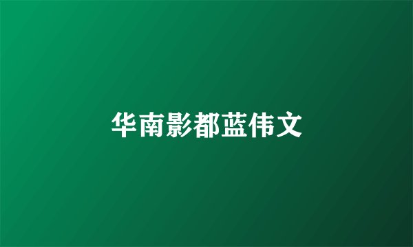 华南影都蓝伟文