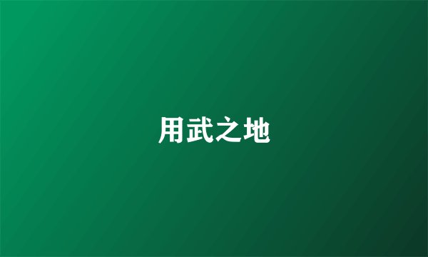 用武之地