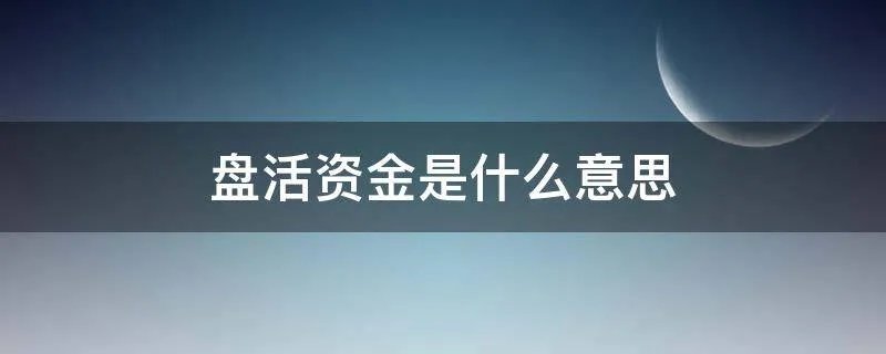 盘活资金是什么意思