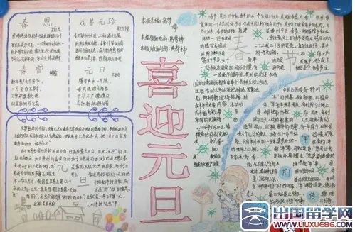 2016年猴年春节手抄报