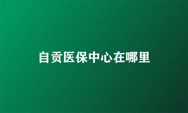 自贡医保中心在哪里