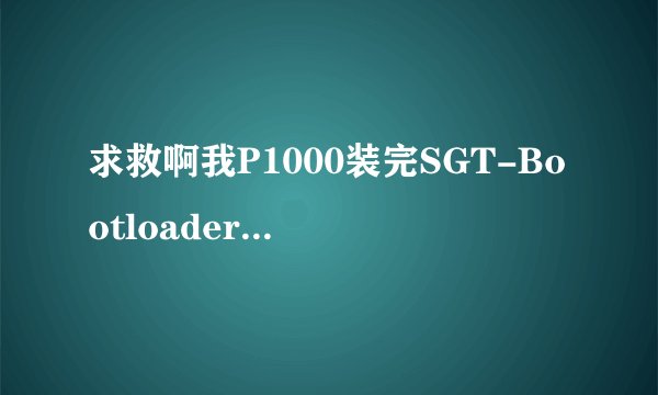 求救啊我P1000装完SGT-Bootloader-Patch-v1.00.apk