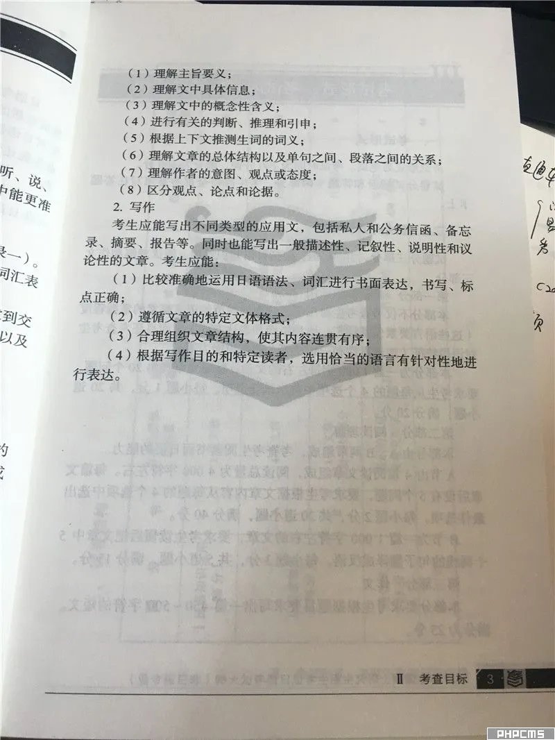 2020考研大纲:公共日语大纲原文