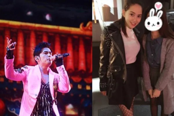 周杰伦和昆凌亲切与粉丝合影男神即将回归新歌声第二季