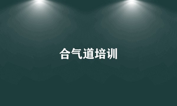 合气道培训