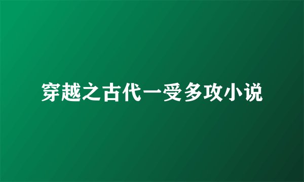 穿越之古代一受多攻小说