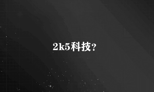 2k5科技？