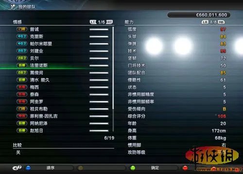 《实况足球2011》推荐几位妖人给大家（决无修改成分）