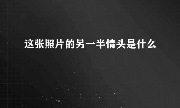 这张照片的另一半情头是什么