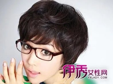 女生短纹理烫图片烫发型甜美显清新