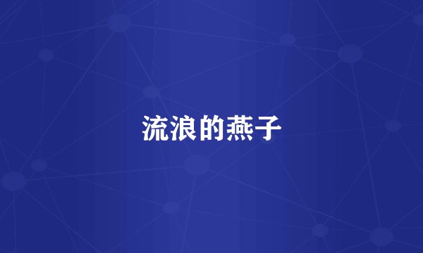 流浪的燕子