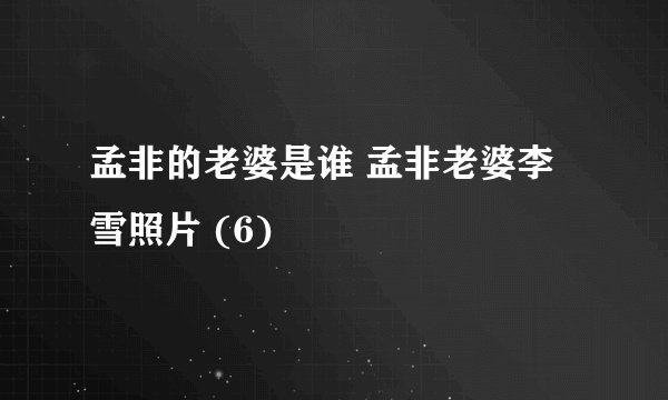 孟非的老婆是谁 孟非老婆李雪照片 (6)