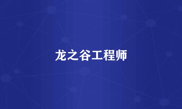 龙之谷工程师
