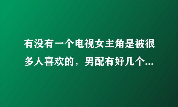 有没有一个电视女主角是被很多人喜欢的，男配有好几个，都喜欢女主角的？