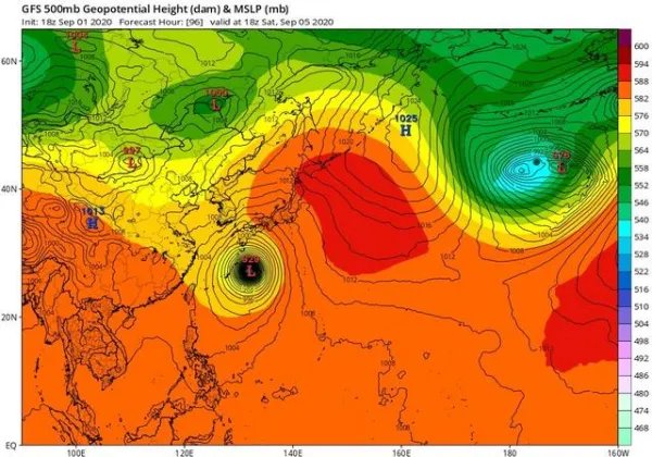 9月第1个双台风来了，海神预计达17级，它会是2020年风王吗