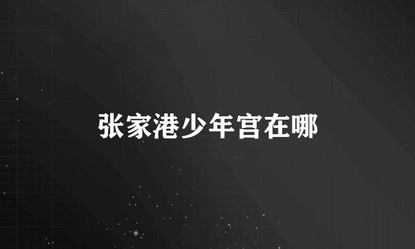 张家港少年宫在哪