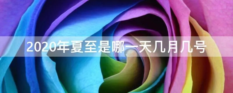2020年夏至是哪一天几月几号