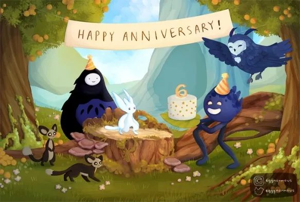 《奥日与鬼火意志》公布一周年贺图:感谢所有玩家!