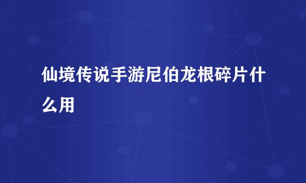 仙境传说手游尼伯龙根碎片什么用