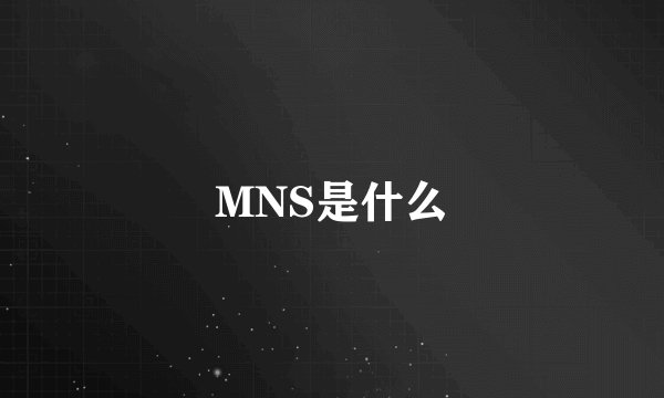 MNS是什么