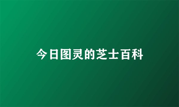 今日图灵的芝士百科