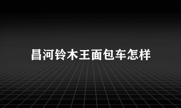 昌河铃木王面包车怎样