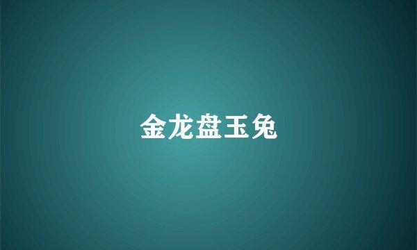 金龙盘玉兔